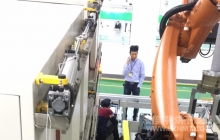 NMT-DL-7512机械手自动抓取,新能源汽车驱动电机烘干线(上海精进电动)